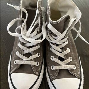 Converse All-Star High-Top Sneakers - Gray and White